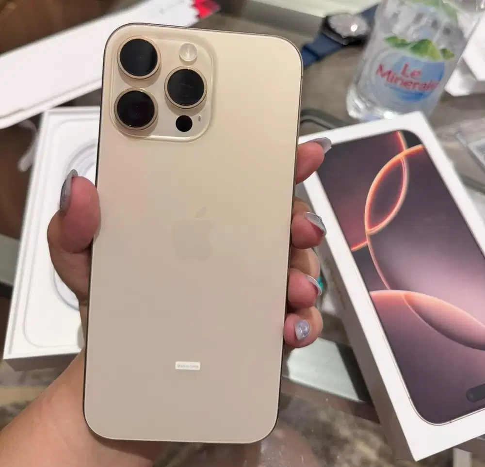 DIJUAL IPHONE 16 PRO MAX 256GB DESSERT TITANIUM | IBOX