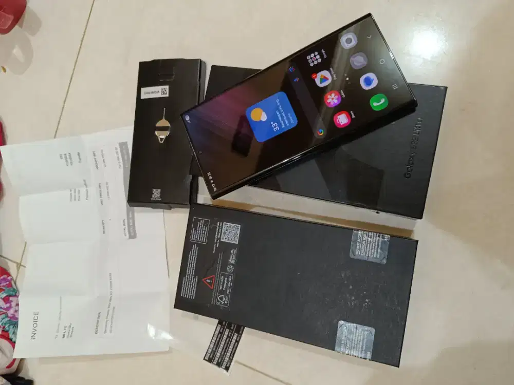 Samsung S22 ultra 12/256 Sein fullset mlussss like new joss nominus
