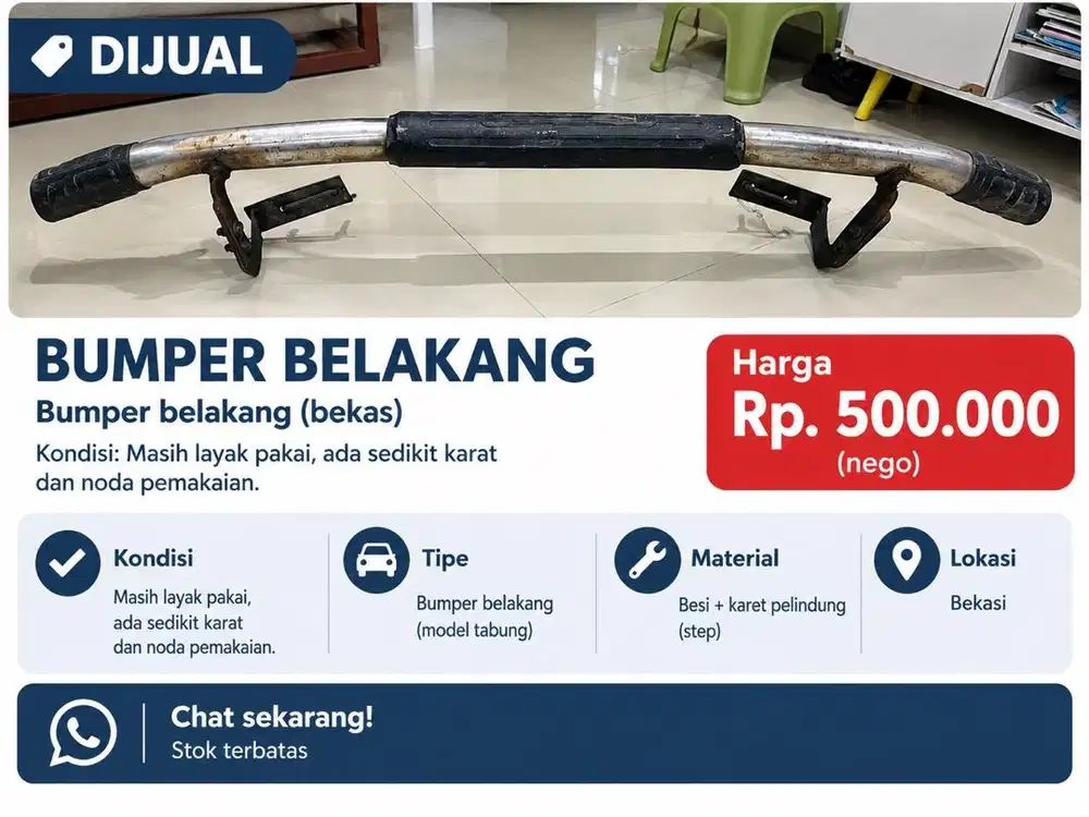 Bumper Mobil Belakang (Second)