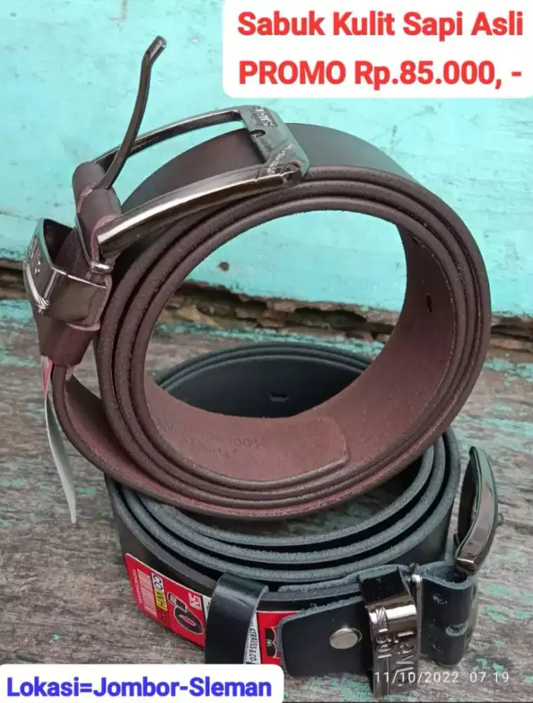 Sabuk Kulit Sapi Asli 100%