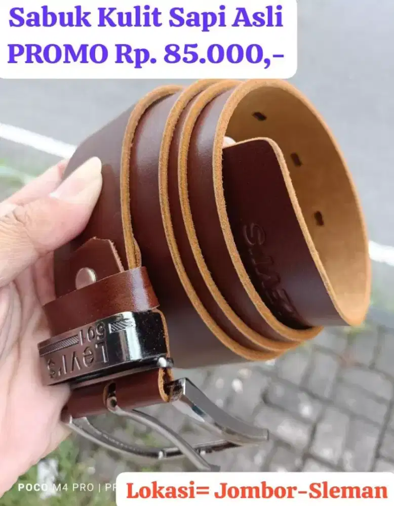 Ikat Pinggang Kulit Sapi asli