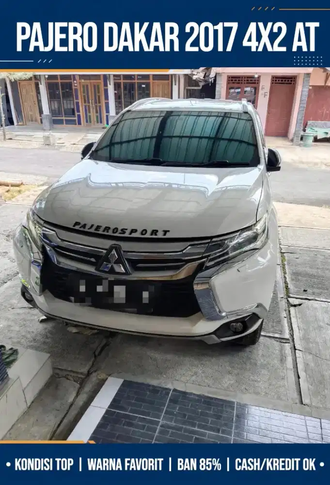 Pajero Sport Dakar 4x2 AT 2017 Putih Mulus Terawat Pati