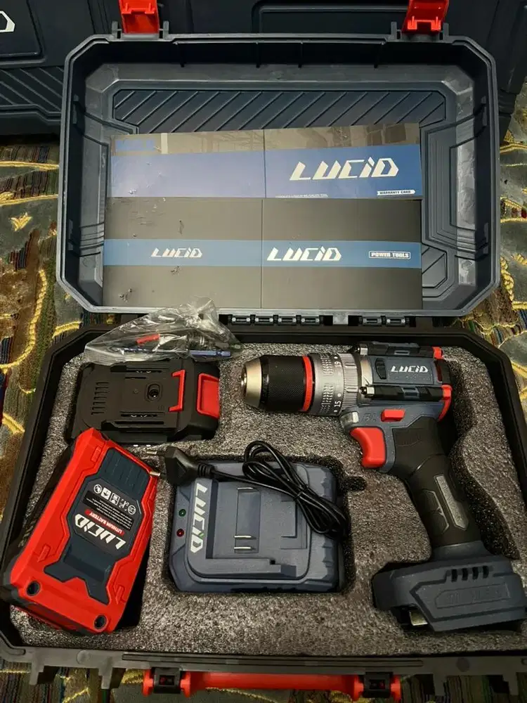 mesin bor LUCID LX-60 2 batre