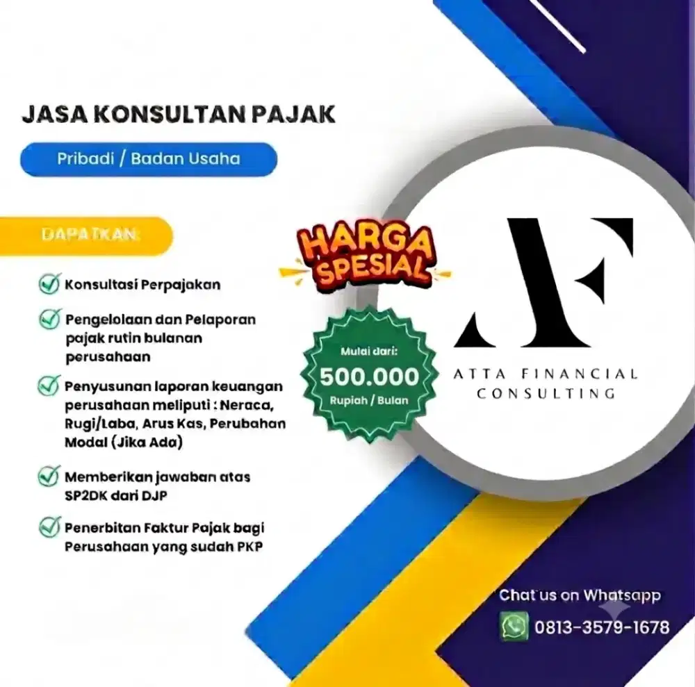 Jasa Pendirian PT, CV, PT Perorangan dan Konsultan Pajak