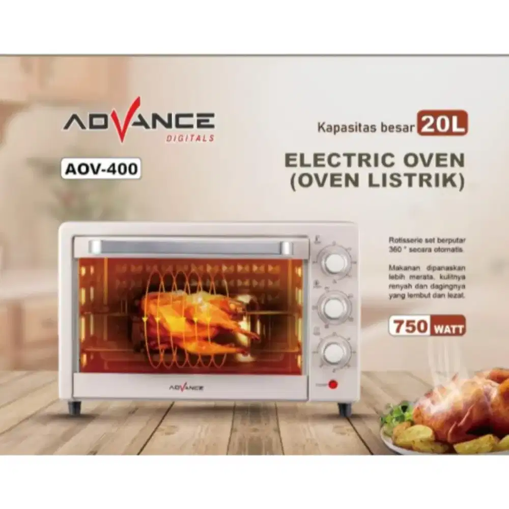 ADVANCE OVEN LISTRIK AOV-400 LOW WATT 20 LITER