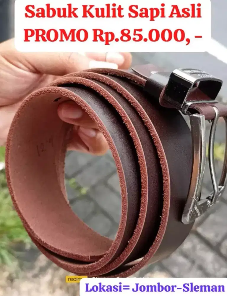 Sabuk Full Kulit Sapi Asli 100%