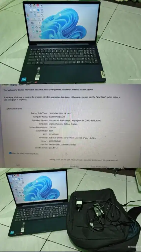 Laptop Lenovo ideapad slim 3i
