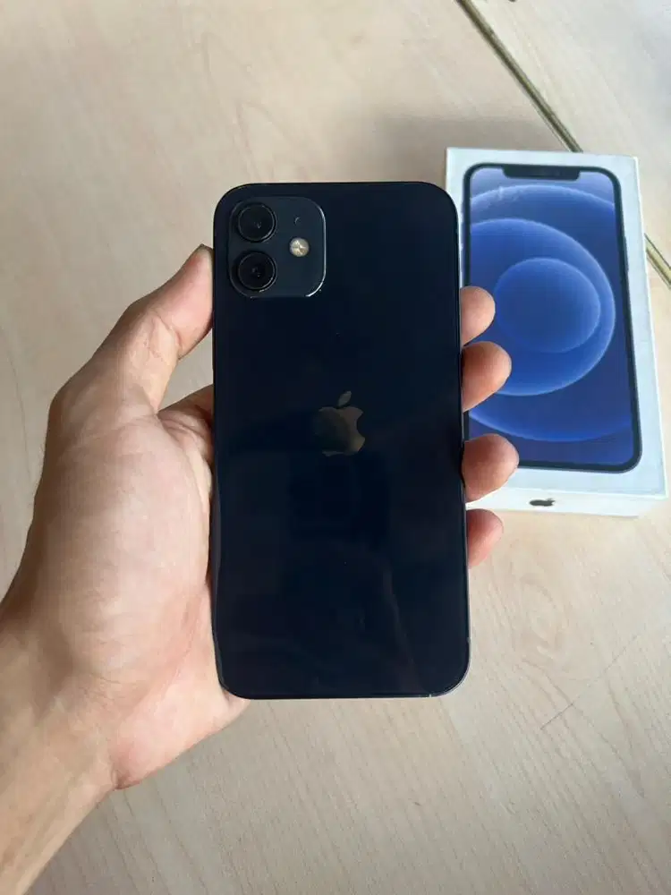 iPhone 12 256gb Midnight Blue Inter All Operator Fullset