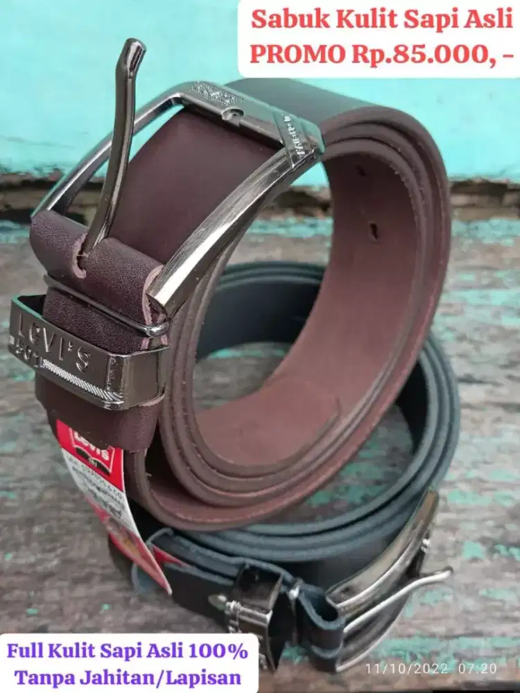 SABUK KULIT SAPI ASLI 100%
