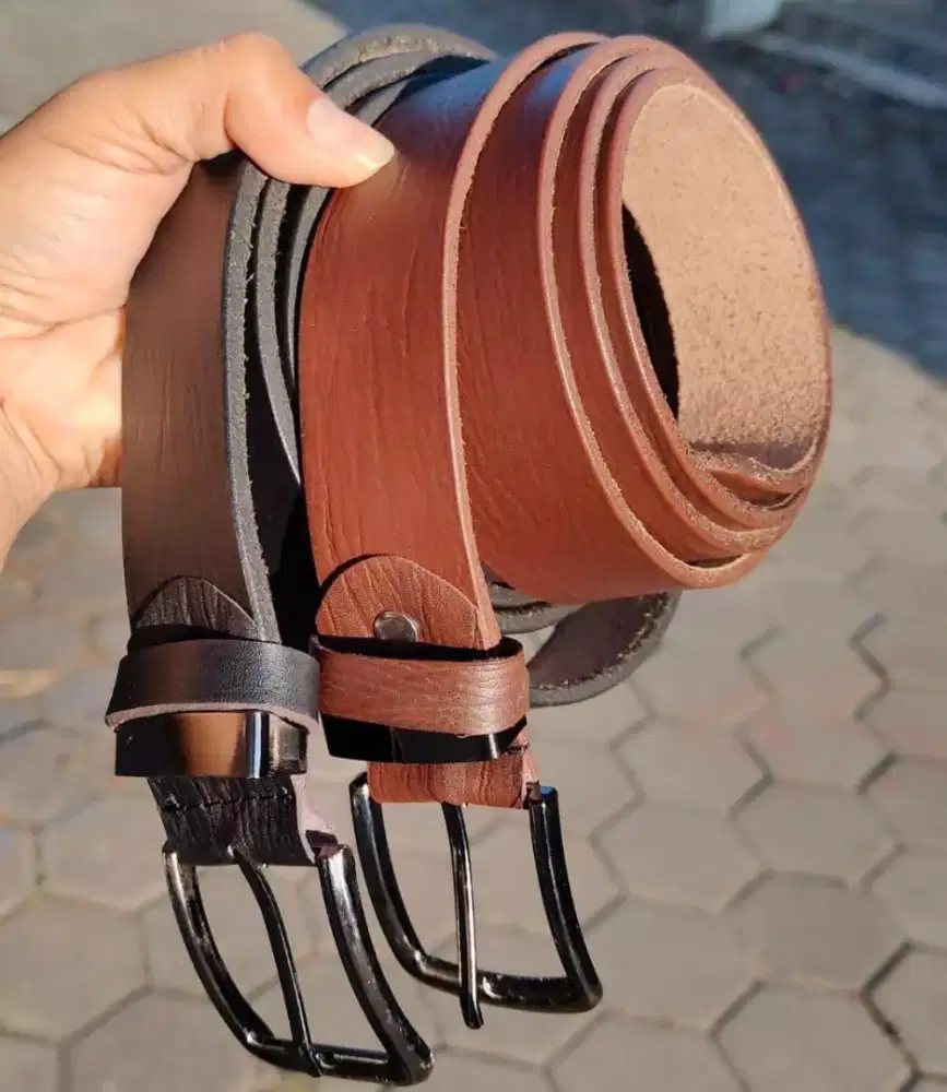 Ikat Pinggang Kulit Sapi Asli