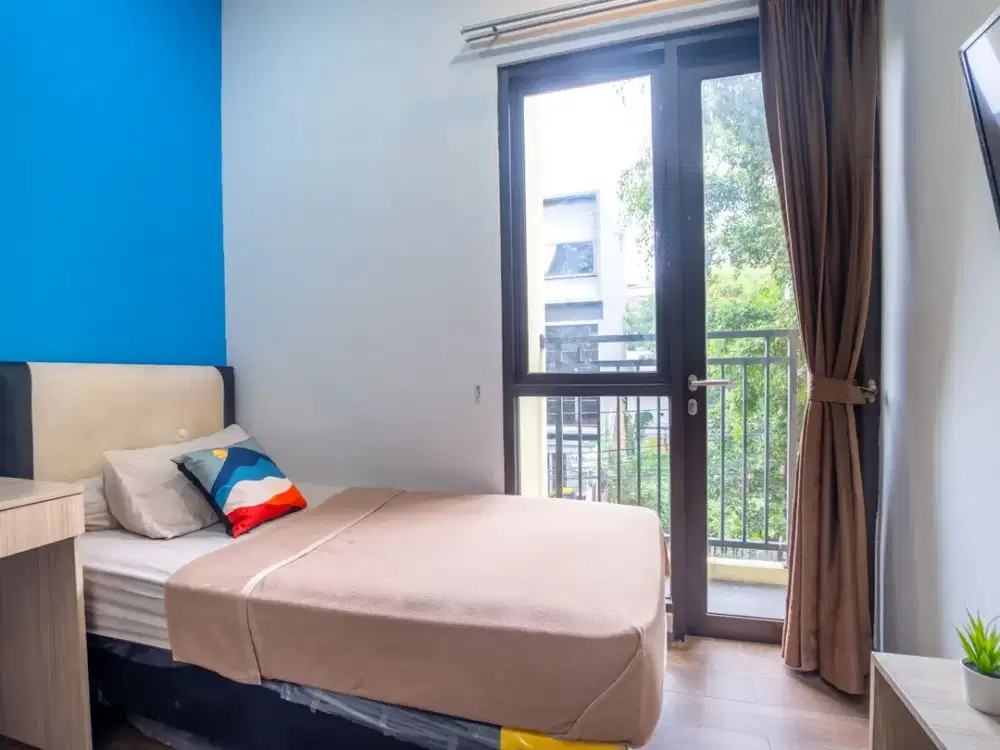 AbdiHome Kost Benhil Toba Mansion - Kamar Single Balkon, TV & Parkir Mobil - Dekat Perki House, Lafi Al dan Menara Batavia