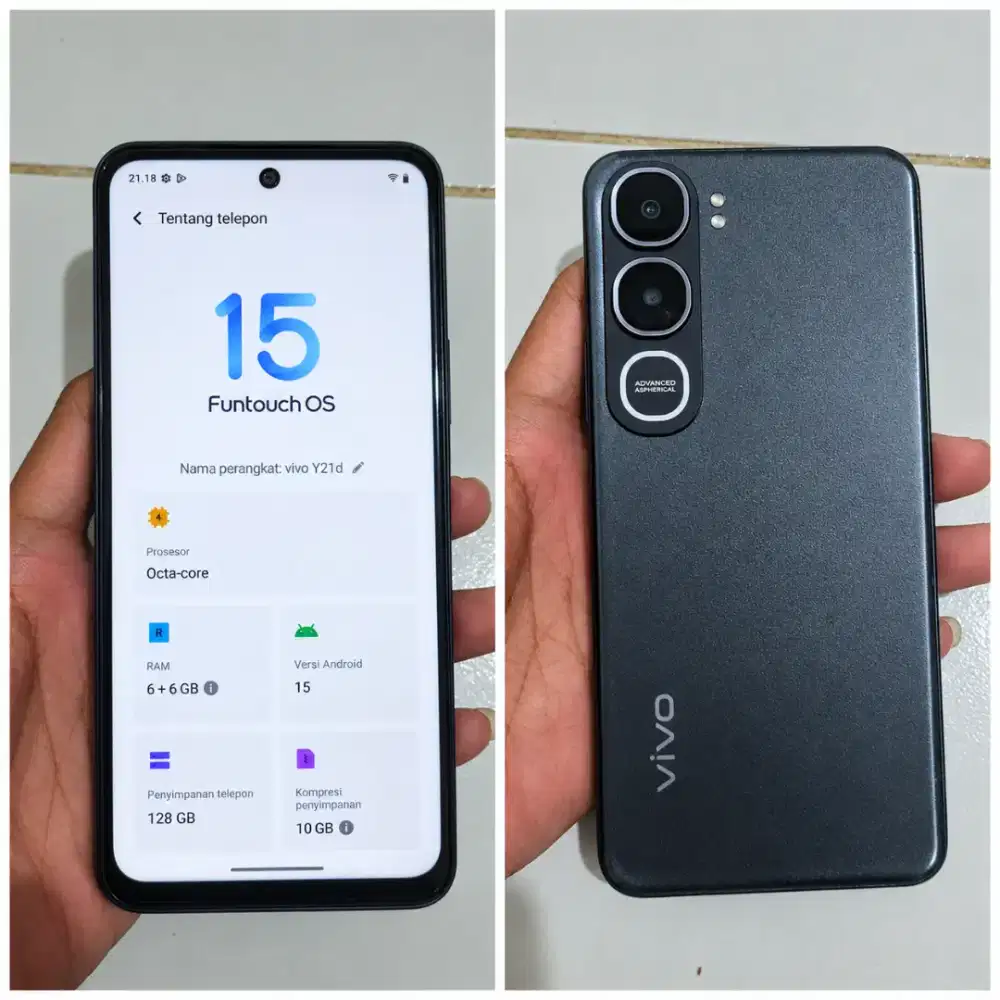 VIVO Y21D RAM 6+6/128