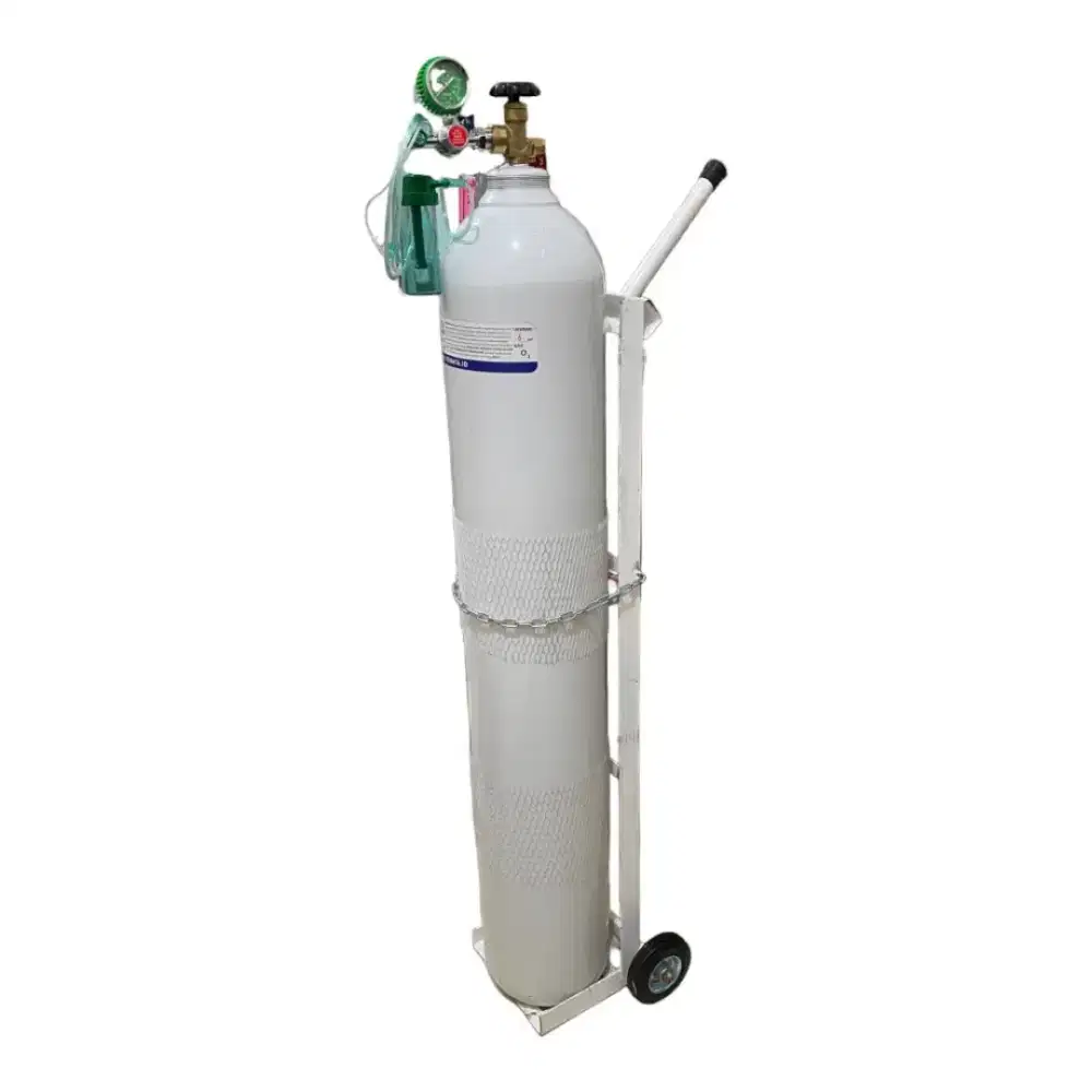 Tabung oksigen include kaki roda dan regulator