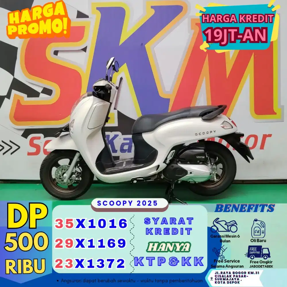 (DP 500 free servis slma angsrn) Scoopy 2025 cash credt