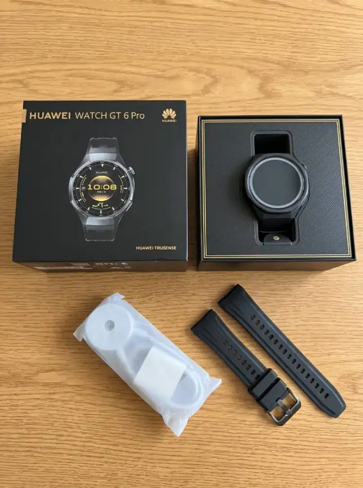 Huawei Watch GT 6 Pro 46mm Black Second like new + Full set Strip ORI