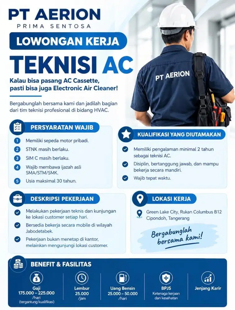 Lowongan Teknisi AC