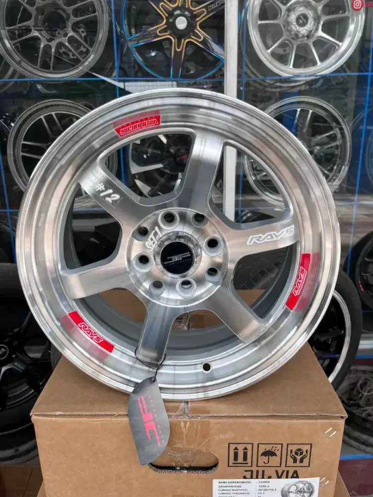 Rays TE37V-PRO ring 15x6,5 pcd 4x100/114,3 ET 41 full polish