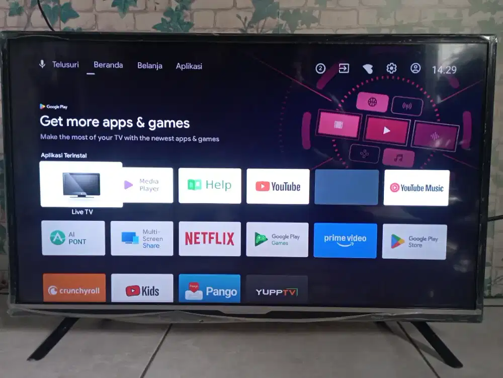 Android tv/ smart tv Changhong 32 inch nomin
Satset 1,6 nepis Cibinong