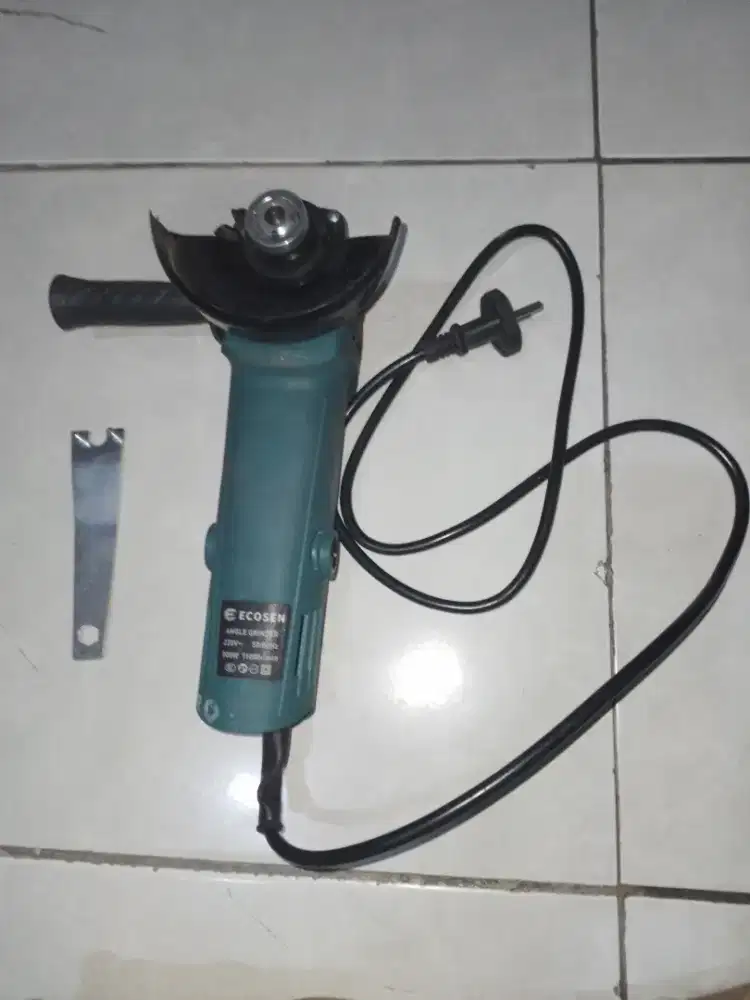 Gerinda merk ecosen + adaptor kepala bor dan 2pasang sikat karbon,nego