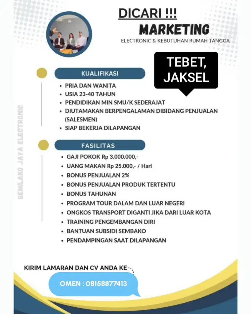 LOKER SALES LAPANGAN