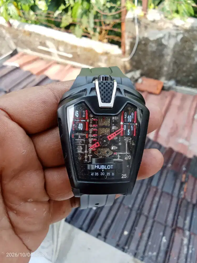 Jam Hublot Ferrari otomatis original japan