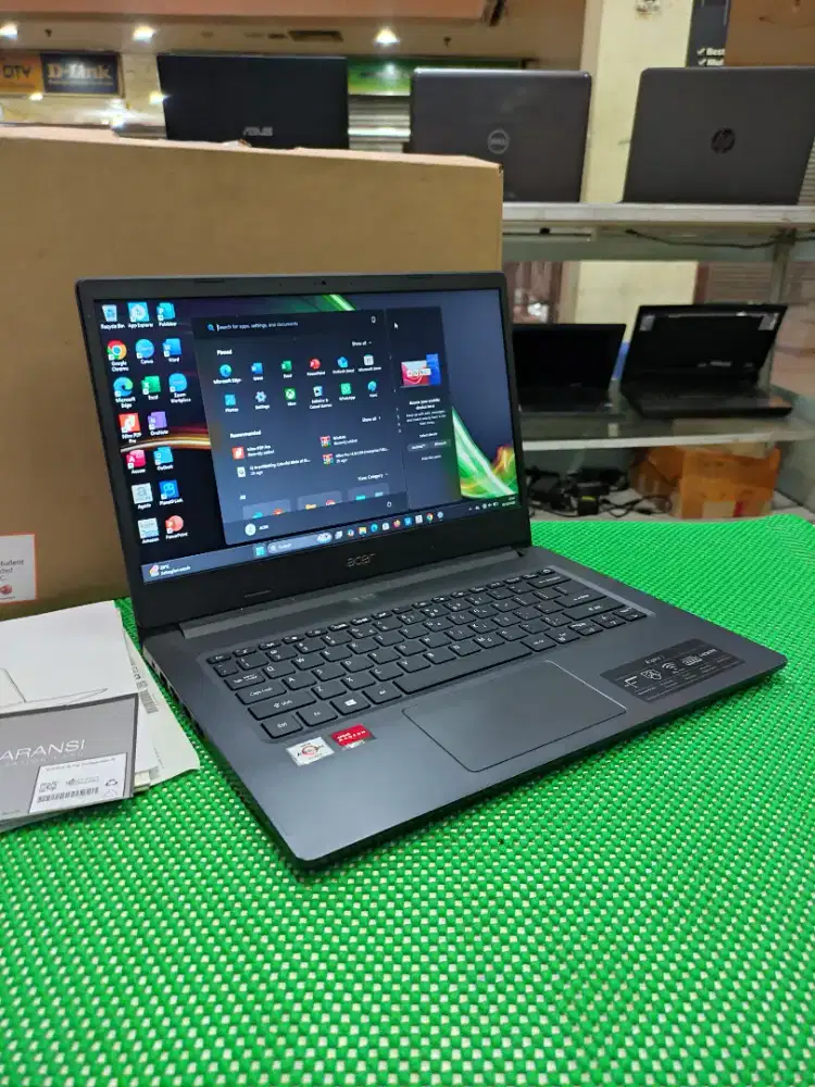 Acer aspire A314 - 22 fullset Athlon silver windows 11 Office original