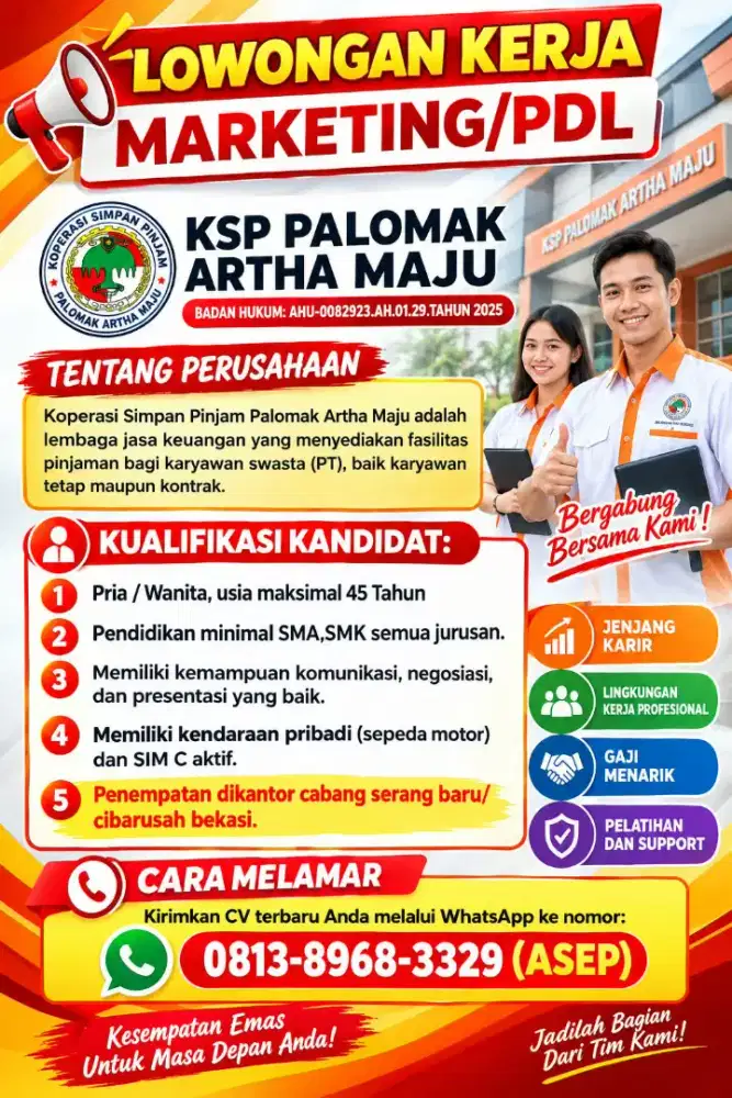 Lowongan pekerjaan marketing