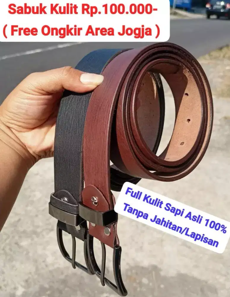 Sabuk Kulit Sapi Asli 100%