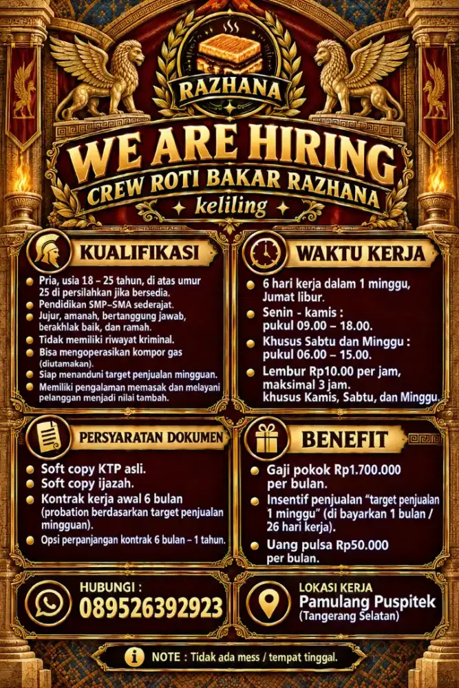 Crew ROTI BAKAR keliling