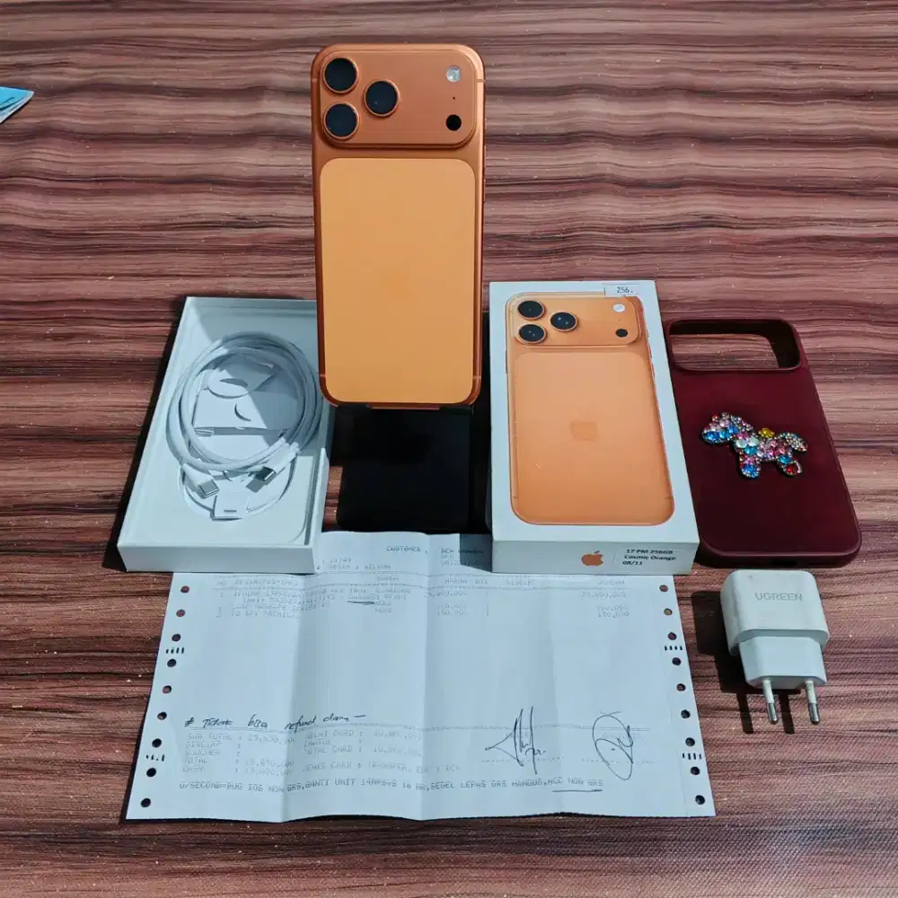 IPHONE 17 PRO MAX 256 COSMIC ORANGE SECOND RESMI INDONESIA