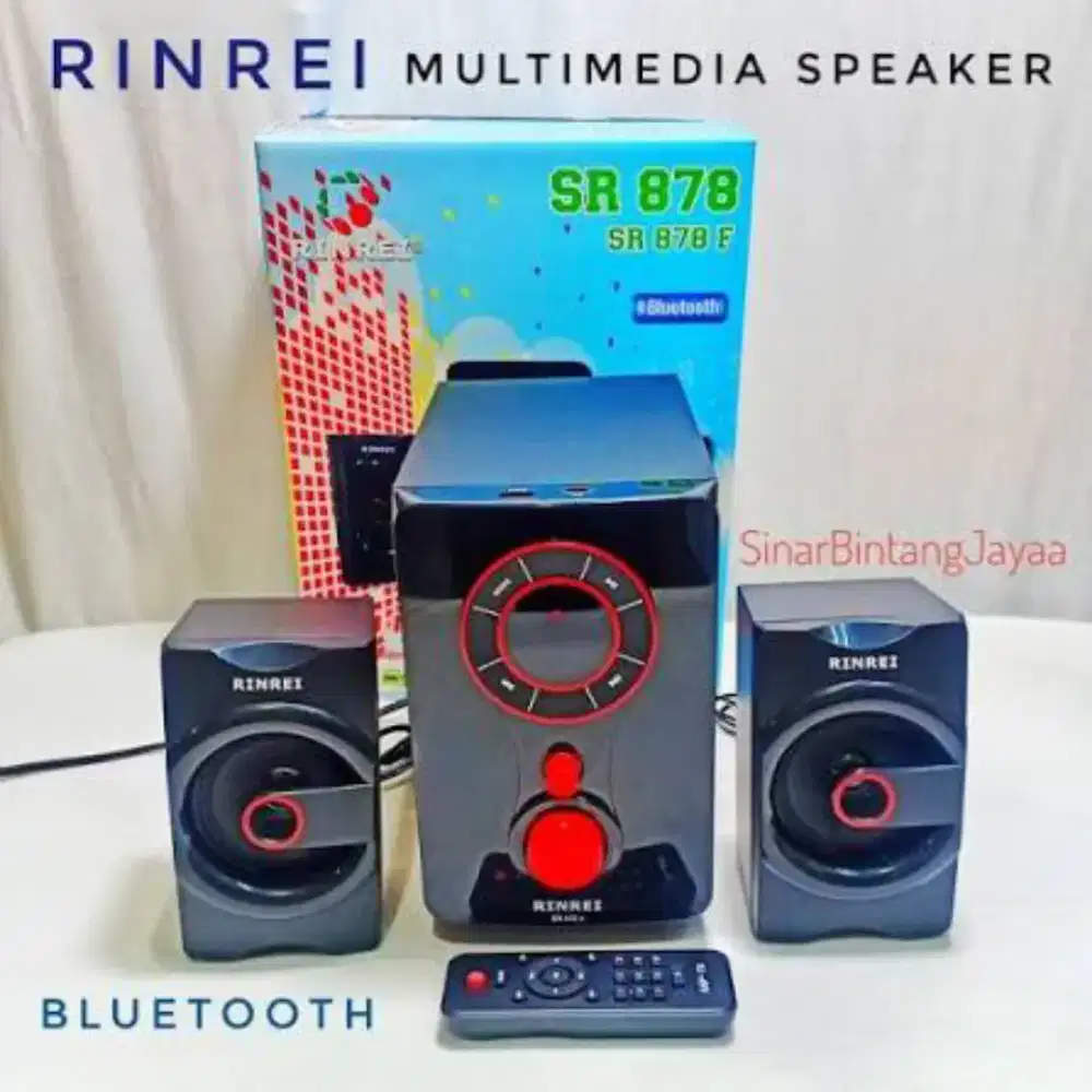 Speaker bluetooth aktif, ada remote, gress