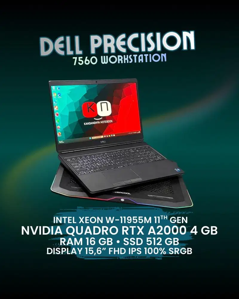 Dell Precision 7560 Intel Xeon W-11955M QUADRO RTX A2000 4GB