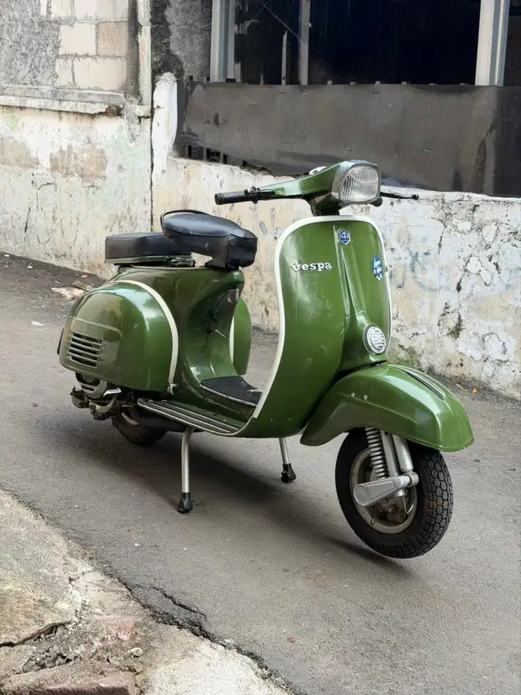 VESPA SUPER WARNA LANGKA HIJAU LUMUT PAJAK ON