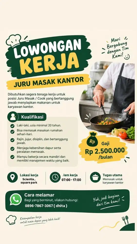 DIBUTUHKAN ART LAKI LAKI