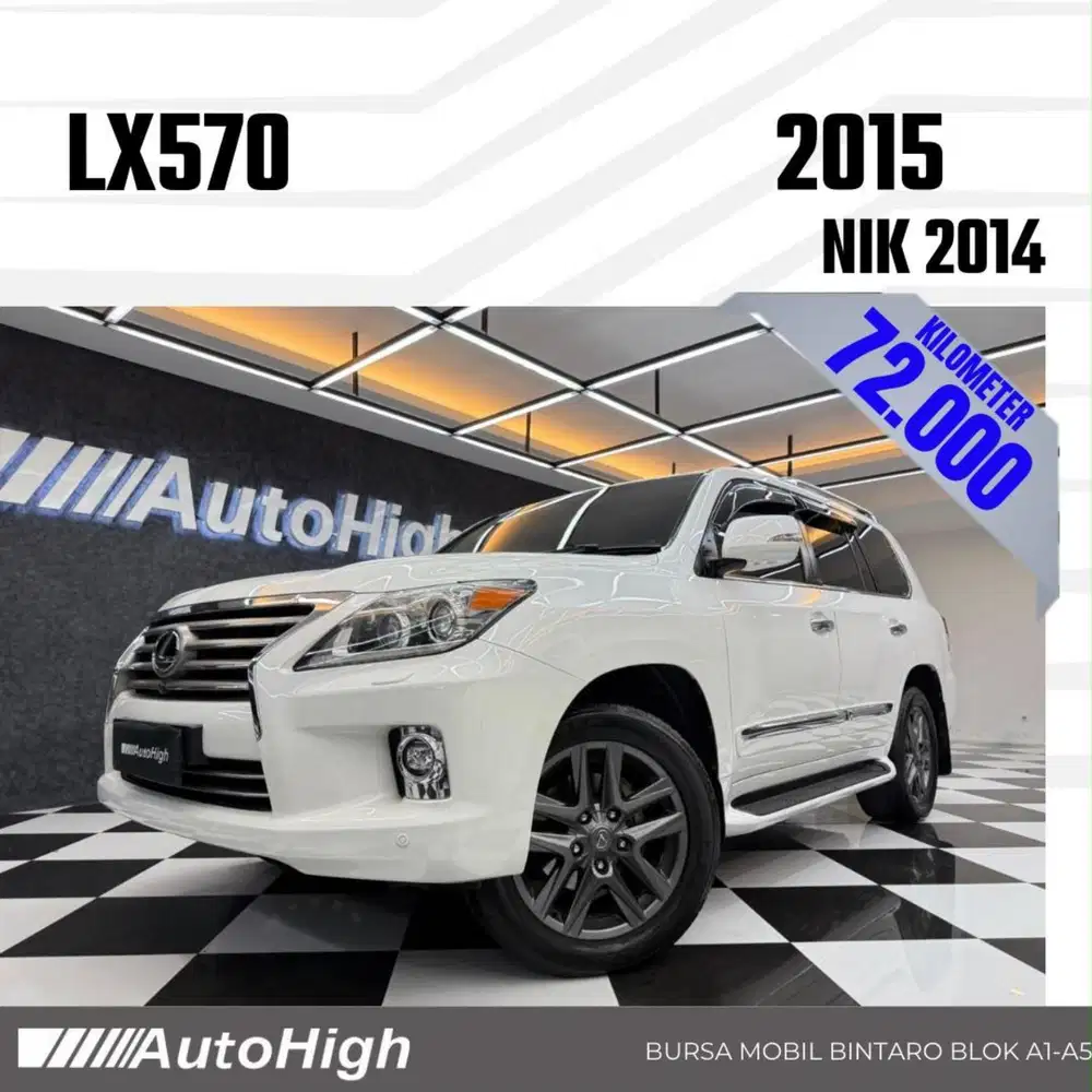 DP10% [Km72.000] LX570 Luxury 2014 White / LX 570 Reg 2015 #AUTOHIGH