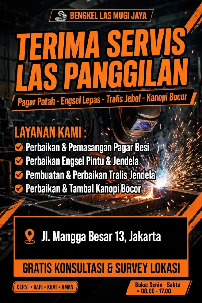 JASA LAS PANGGILAN DAN PEMBUATAN PAGAR