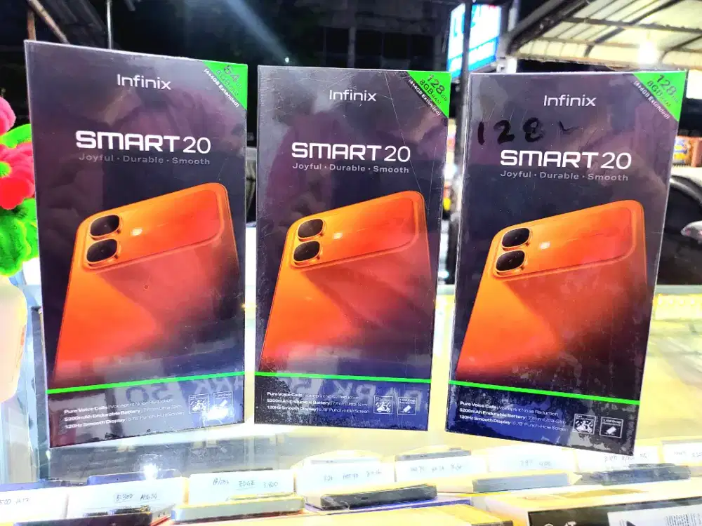 INFINIX SMART 20 8/128GB BARU GARANSI RESMI 1 THN LAYAR 120HZ