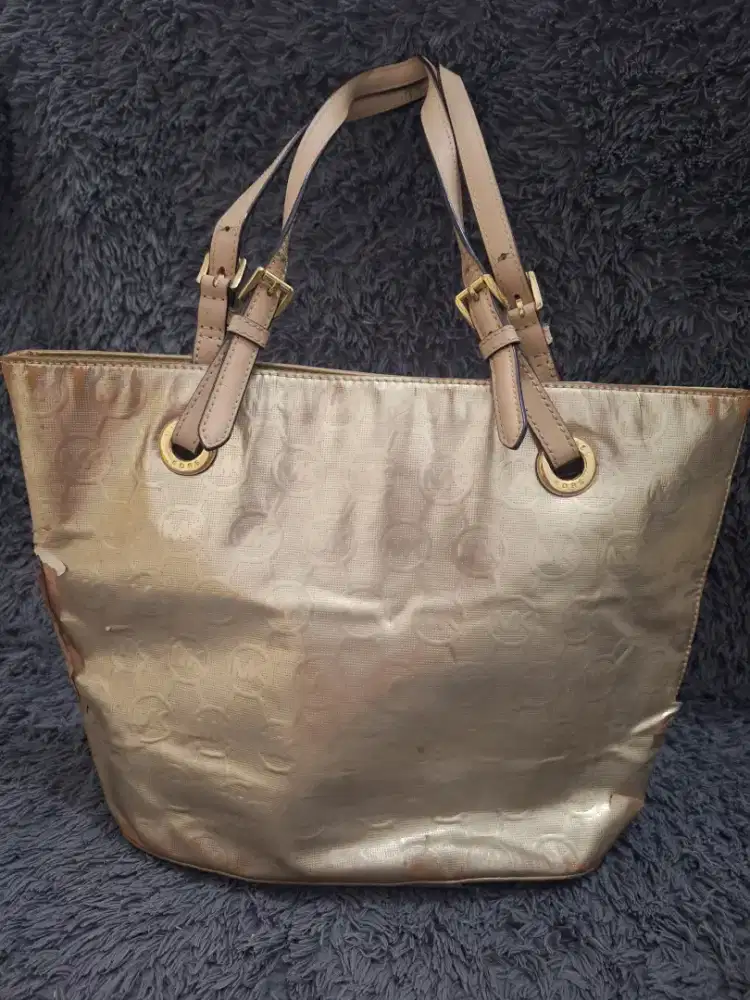 Tas tote bag Michael Kors Gold