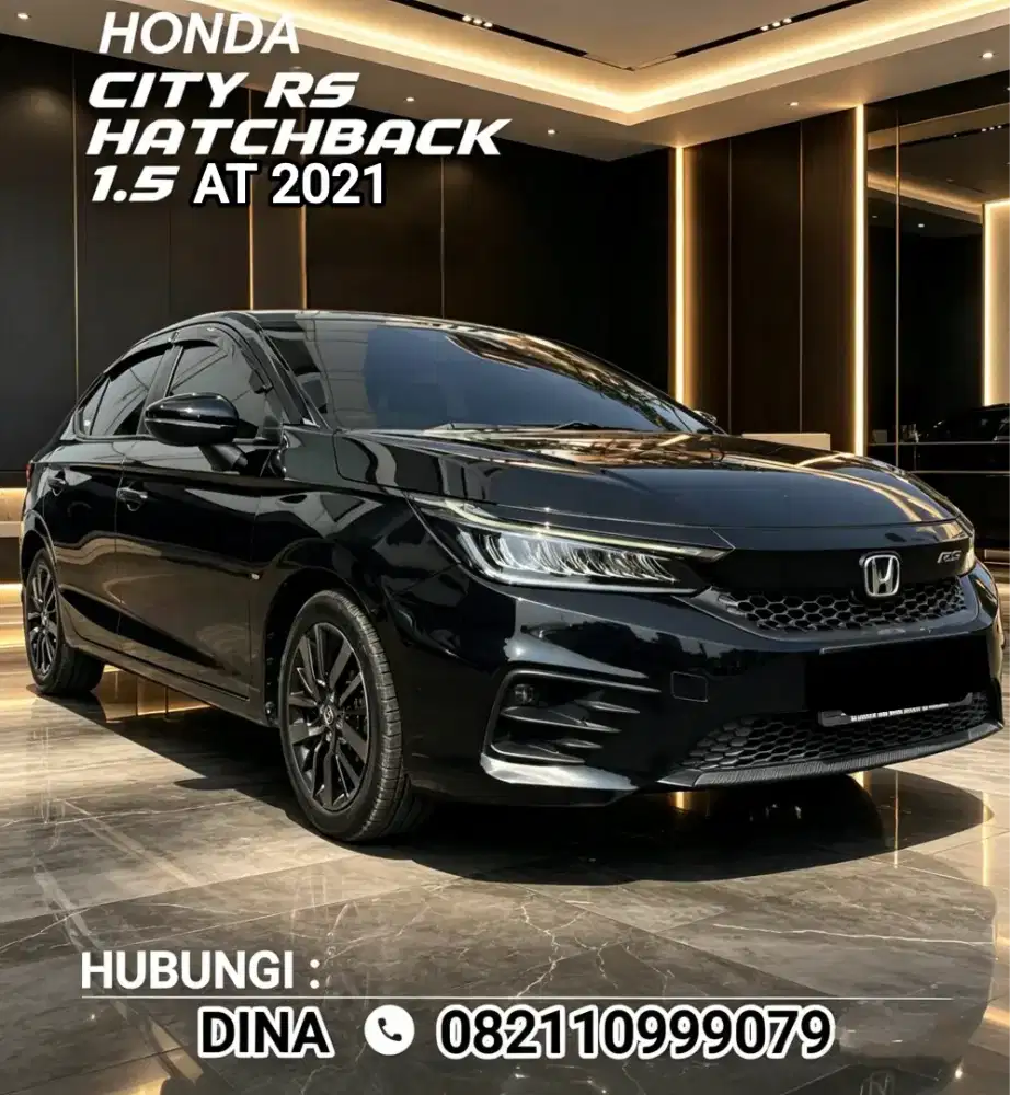 Honda City Hatchback RS 2021 AT 1.5, Low KM, Pajak Panjang