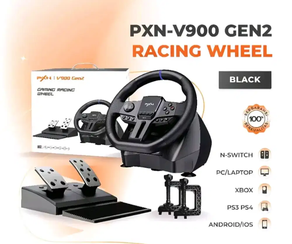 PXN V900 GEN2 Steering Wheel Racing - DIJUAL MURAH