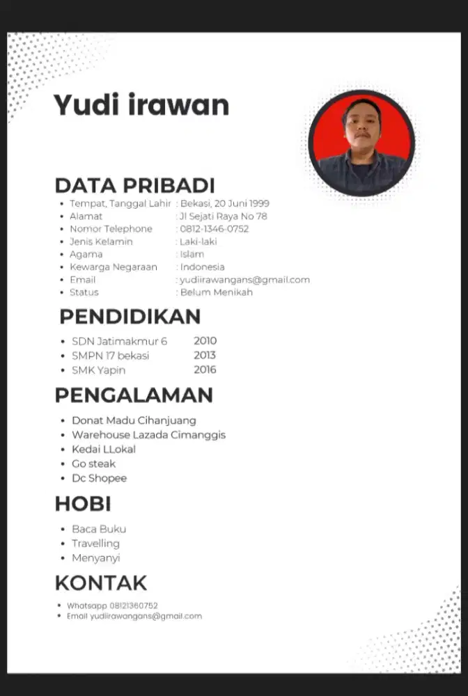 Menerima jasa anter jemput kerja/sekolah