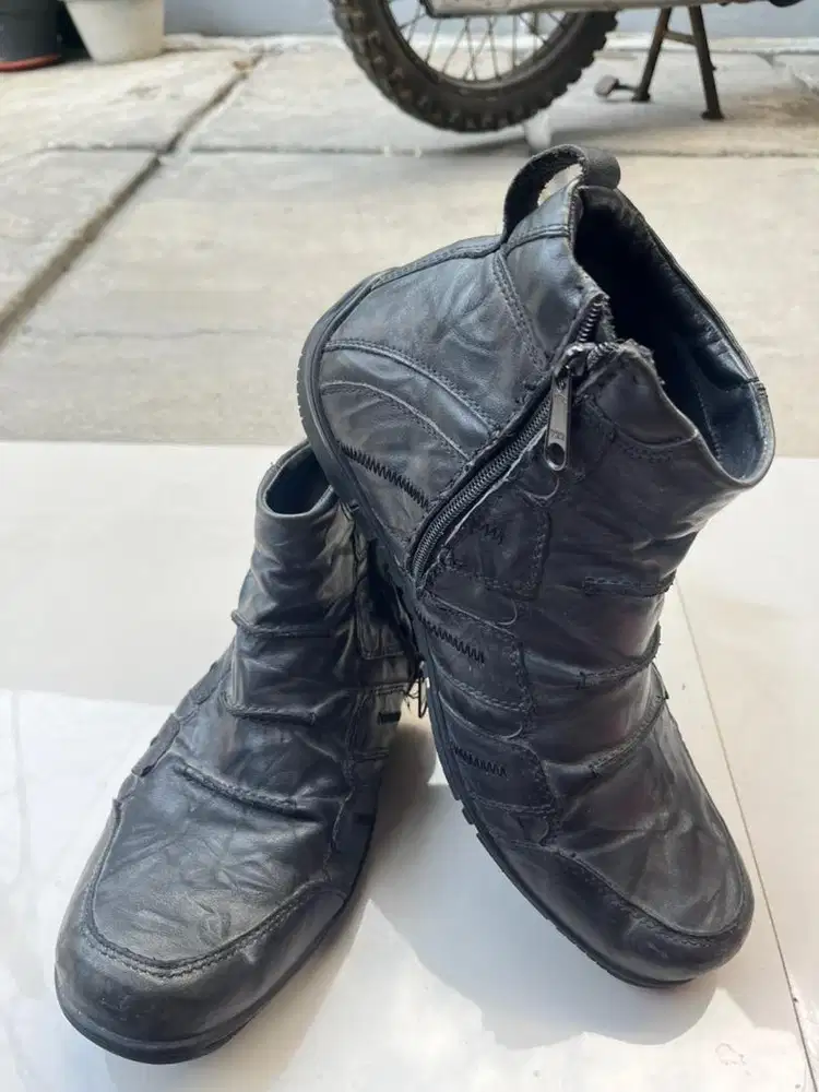 Gino Mariani Raymond Black Leather Boots Original