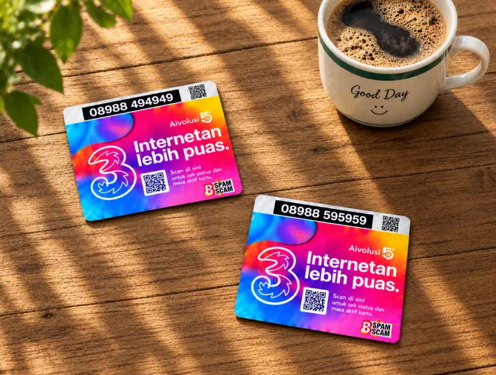 (bisa COD) PROMO Nomor CANTIK kartu TRI INDOSAT HOKI 494949 vs 595959