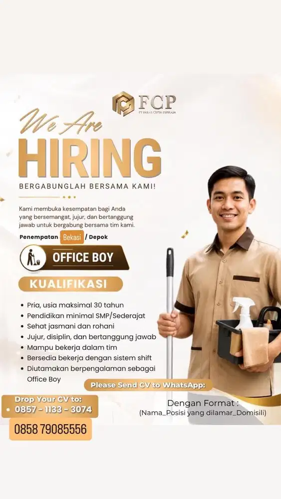 Butuh ob PP dan nginap