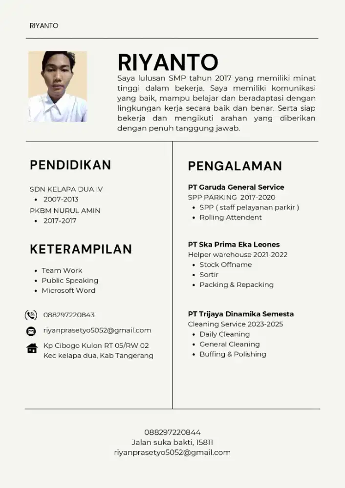 Mencari pekerjaan