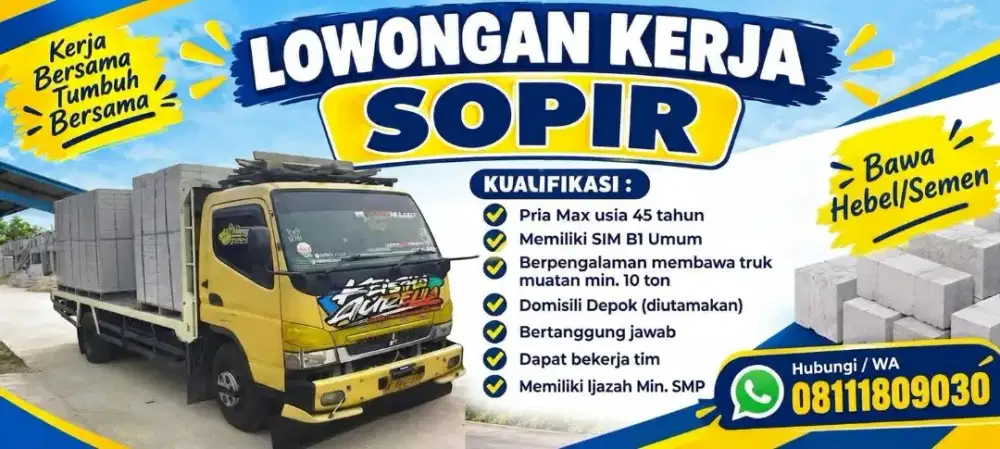 Lowongan Sopir Truk