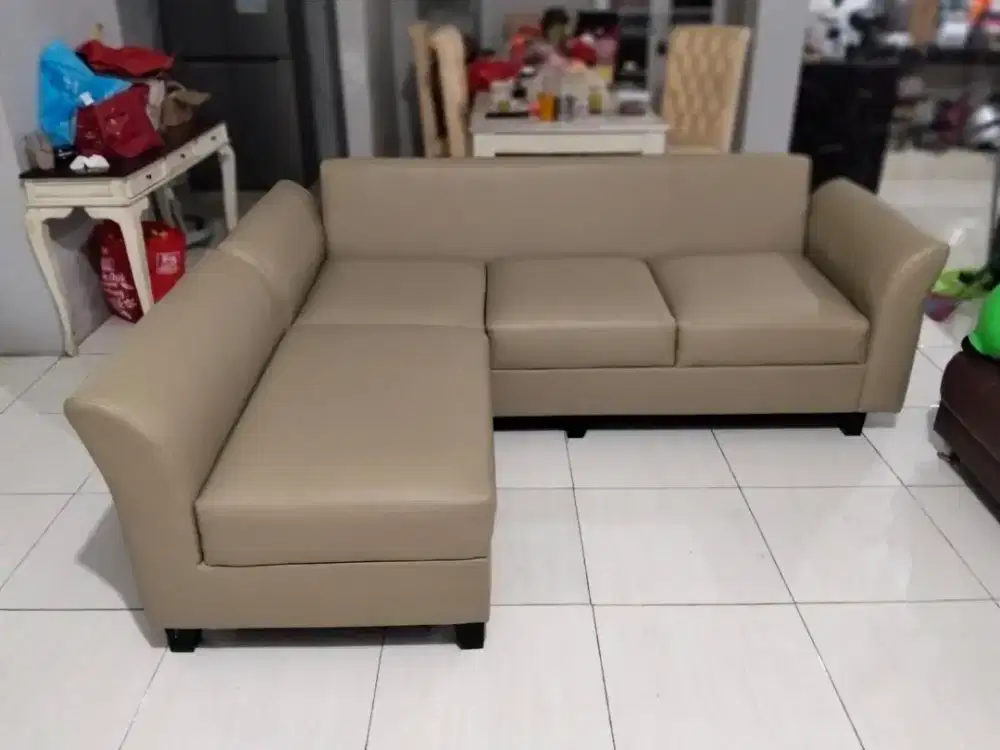 Perbaikan sofa ganti kulitdan bahan kain