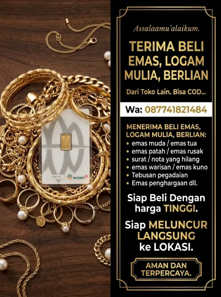 Jual Beli Perhiasan Emas, Logam Mulia, Berlian Dan Lainnya