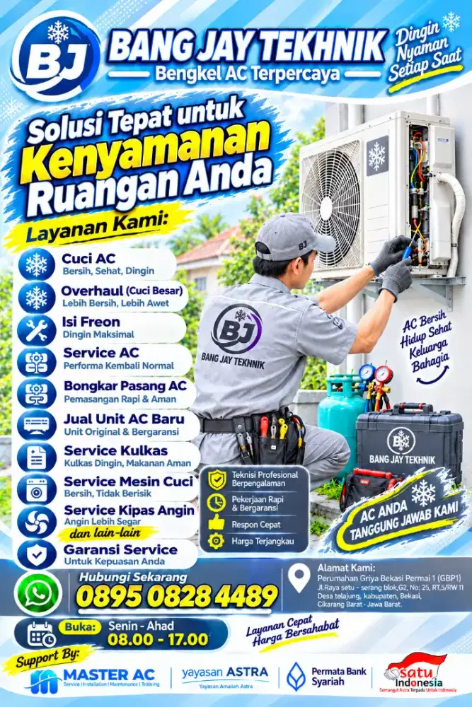 Servis AC Dan Cuci AC Bekasi