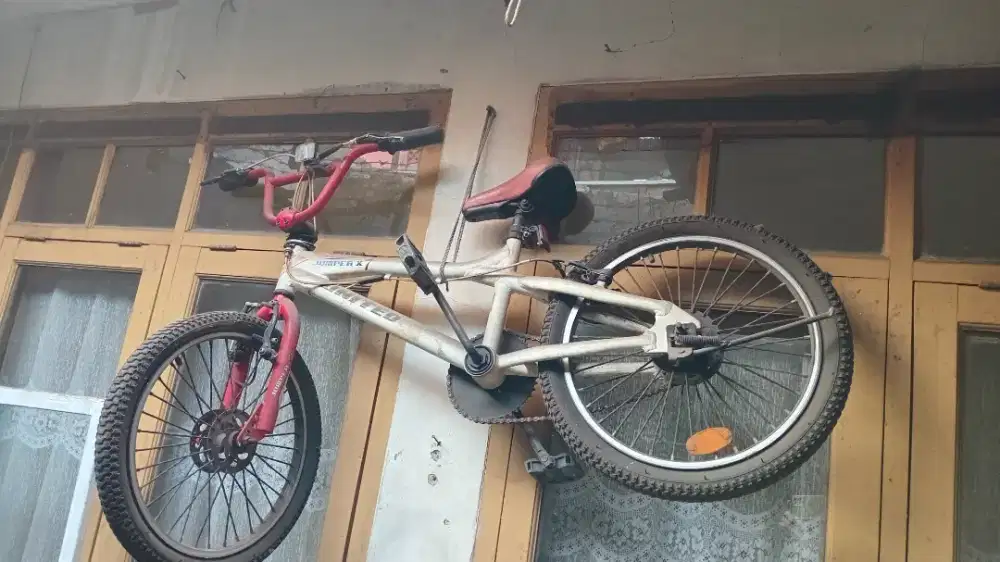 Sepeda bmx 20 simpanan (mohon maaf belum sempat dibersihkan)